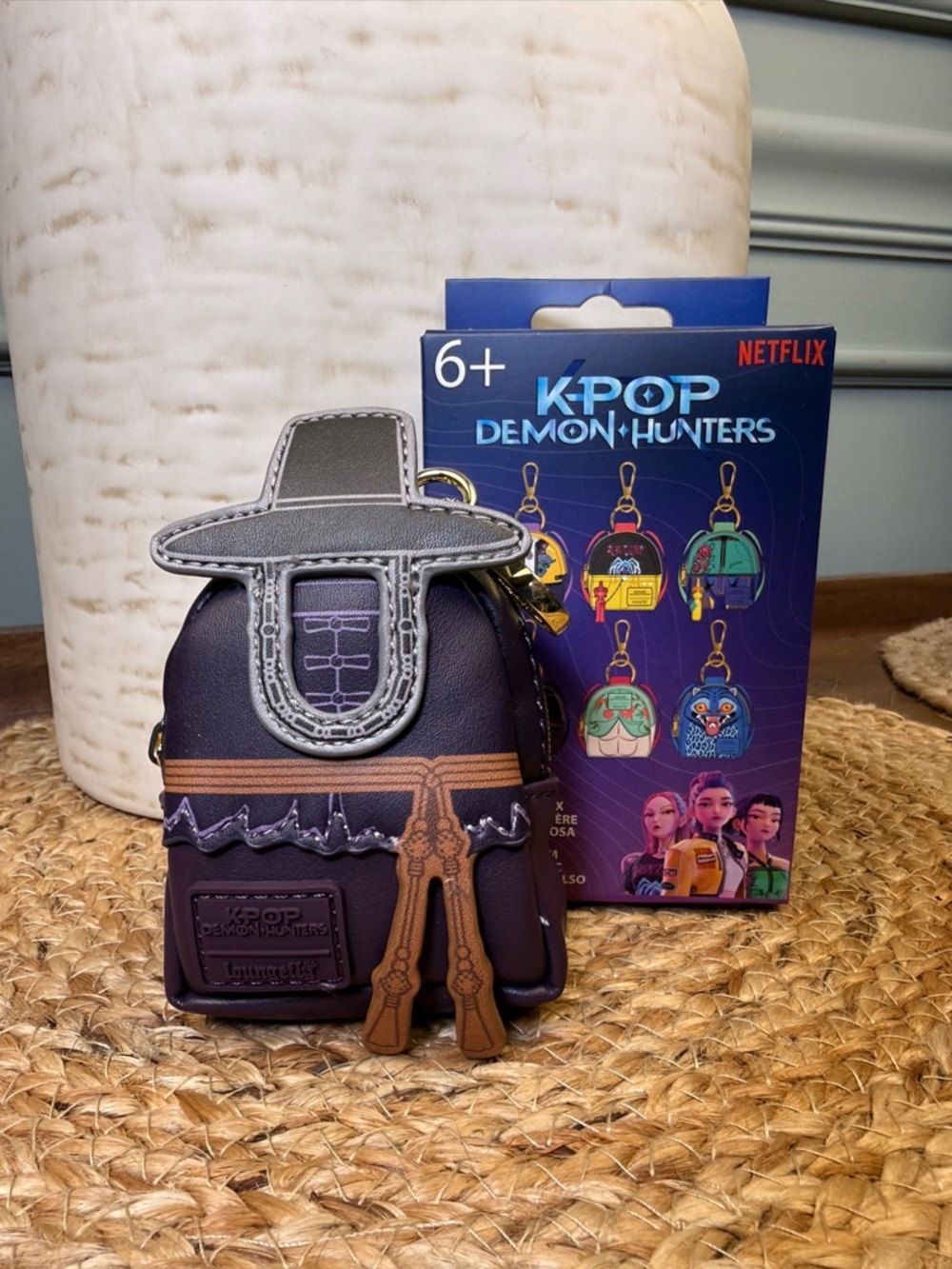 Loungefly K-POP Jinu Demon Hunters Netflix Mini Backpack Keychain